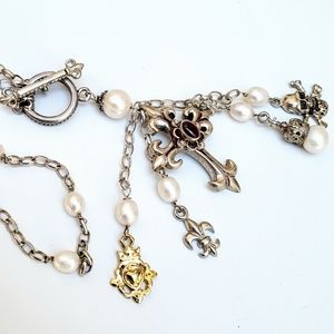 The Kinley Turq + Red Pearl Necklace main image 0